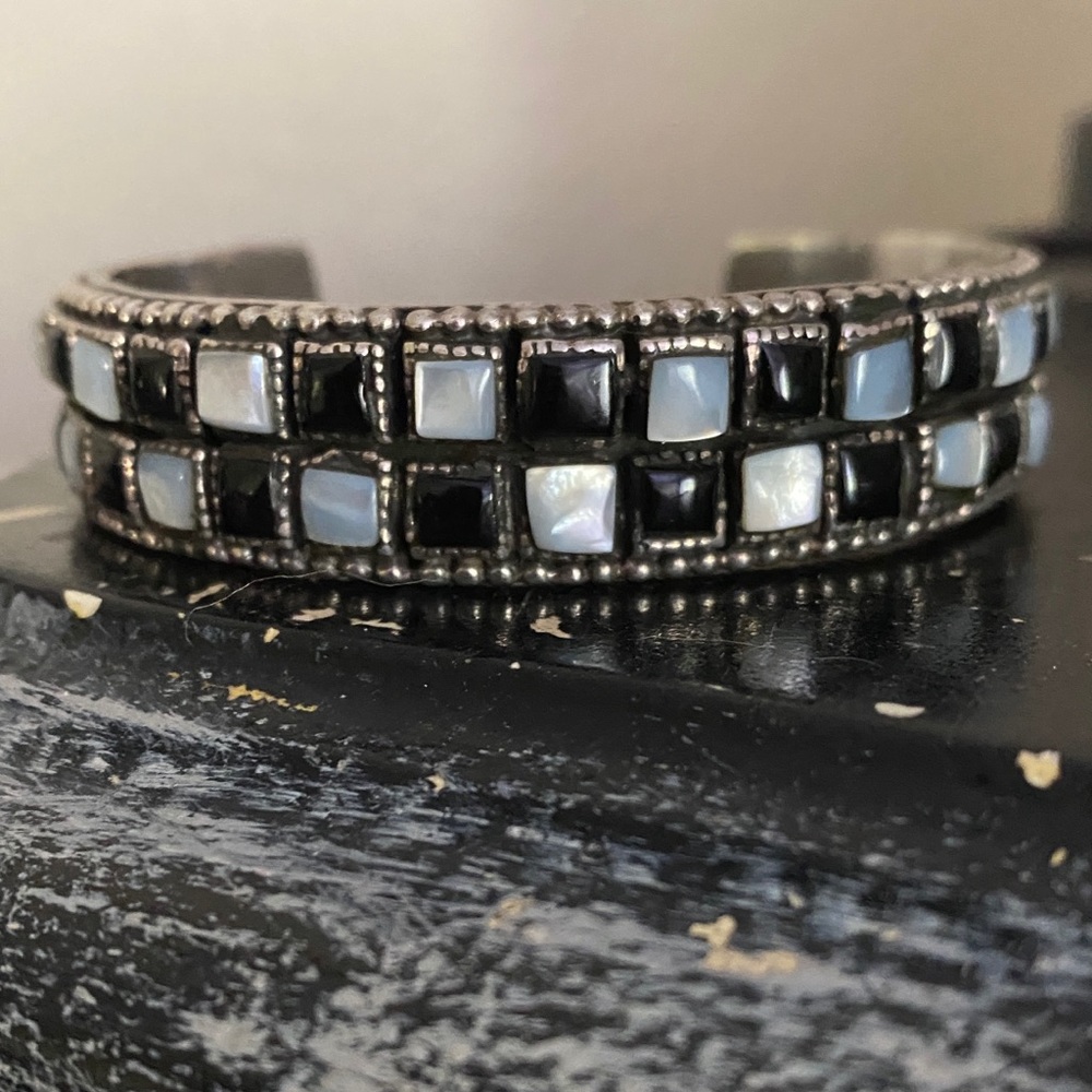 VINTAGE SS/ONYX/MOP/ Cuff